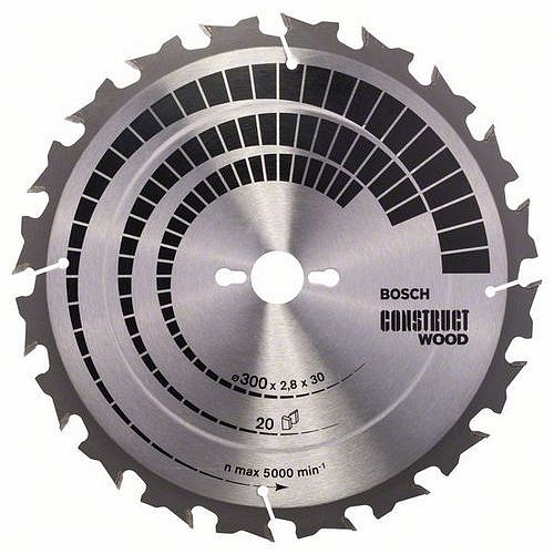 Bosch - Pilový kotouč Construct Wood 300 x 30 x 2,8 mm; 20