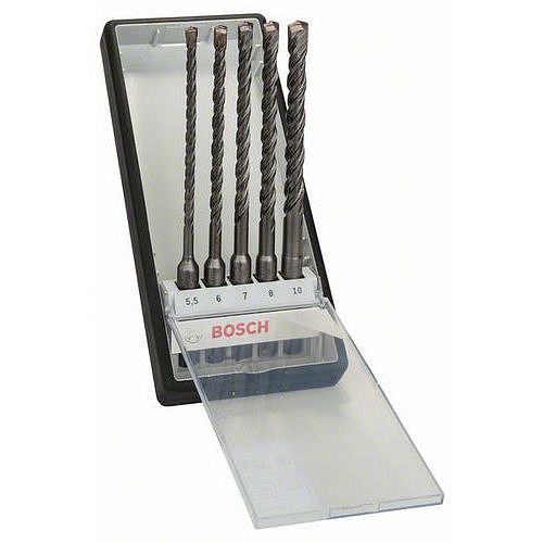 Bosch - 5dílná sada vrtáků do kladiv Robust Line SDS-plus-5 O 5,5,6,7,8,10 x 165mm