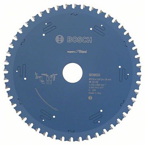 Bosch - Pilový kotouč do okružních pil Expert for Steel 210 x 30 x 2,0 mm, 48