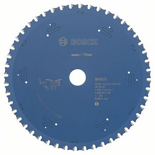 Bosch - Pilový kotouč do okružních pil Expert for Steel 230 x 25,4 x 2,0 mm, 48