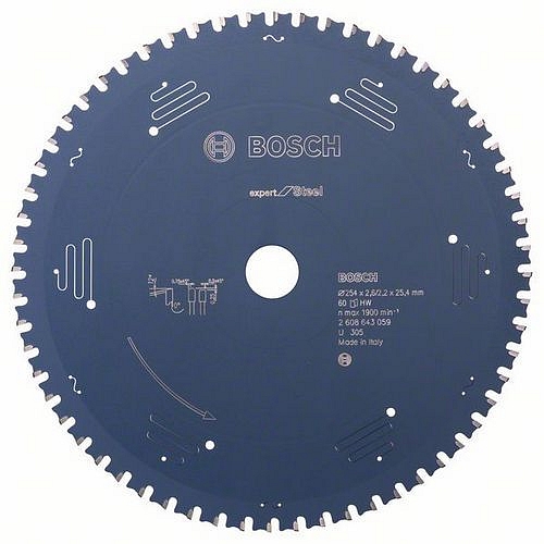 Bosch - Pilový kotouč do okružních pil Expert for Steel 254 x 25,4 x 2,6 mm, 60
