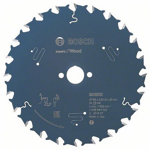 Bosch - Pilový kotouč Expert for Wood 165 x 20 x 2,6 mm, 24