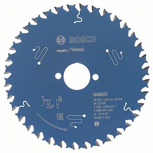 Bosch - Pilový kotouč Expert for Wood 165 x 30 x 2,6 mm, 36