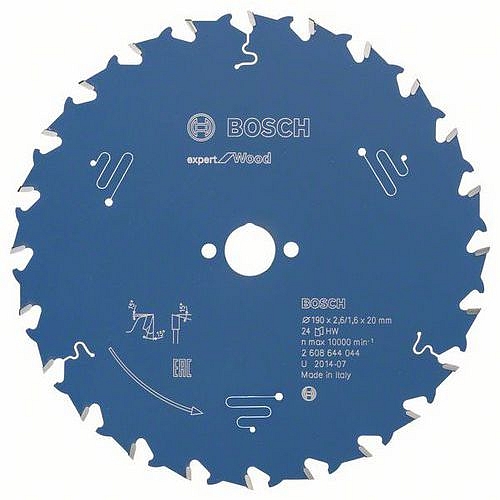 Bosch - Pilový kotouč Expert for Wood 190 x 20 x 2,6 mm, 24