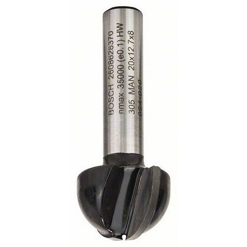 Bosch - Žlábkovací fréza 8 mm, R1 10 mm, D 20 mm, L 12,4 mm, G 46 mm