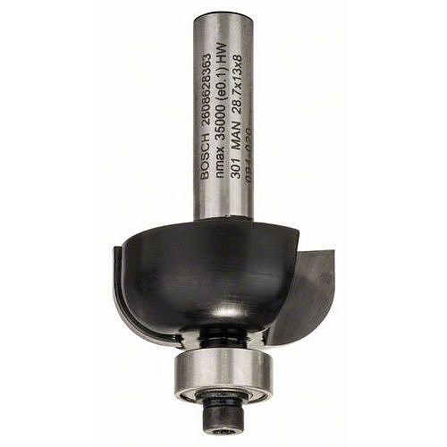 Bosch - Žlábkovací fréza 8 mm, R1 8 mm, D 28,7 mm, L 13 mm, G 54 mm