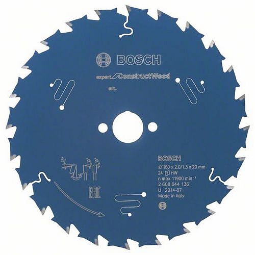 Bosch - Pilový kotouč Expert for Construct Wood 160 x 20 x 2,0 mm, 24