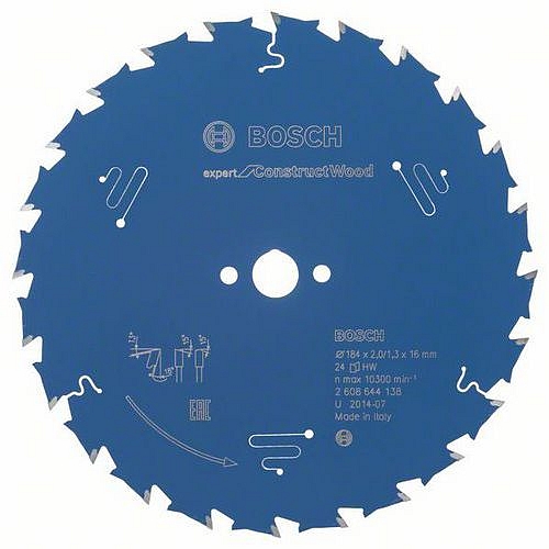 Bosch - Pilový kotouč Expert for Construct Wood 184 x 16 x 2,0 mm, 24