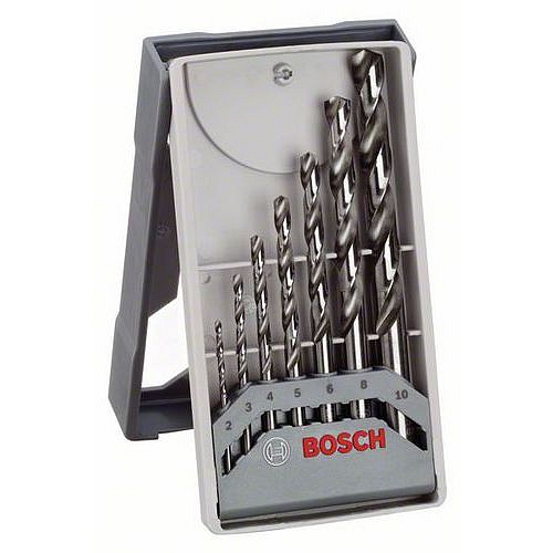 Bosch - 7dílná sada vrtáků do kovu Mini X-Line HSS-G, 135° 2; 3; 4; 5; 6; 8; 10 mm