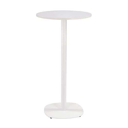 Barový stůl New Line, bílý/bílý, čtvercová základna