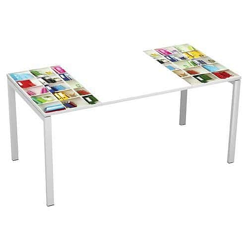 Kancelářský stůl Manutan Expert Easy Office, 160 x 80 x 75 cm, knihovna