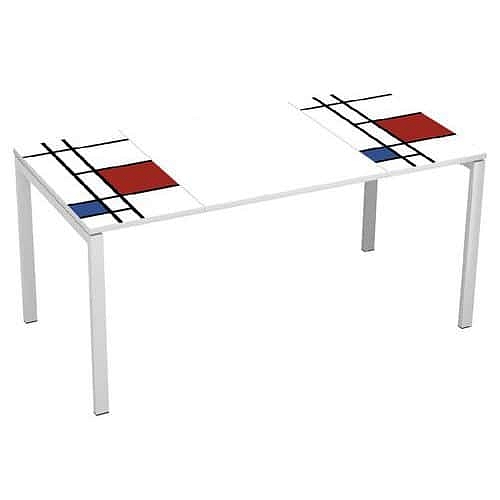 Kancelářský stůl Manutan Expert Easy Office, 160 x 80 x 75 cm, čtverce