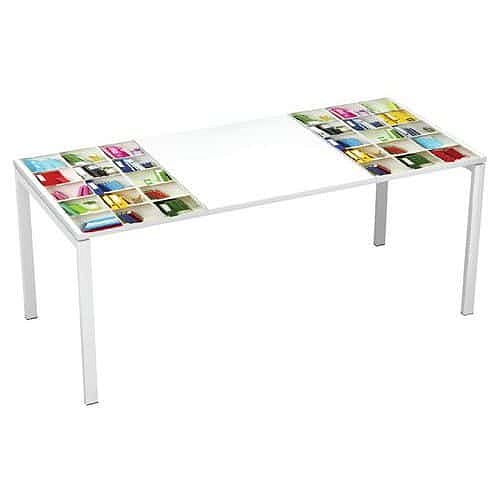 Kancelářský stůl Manutan Expert Easy Office, 180 x 80 x 75 cm, knihovna