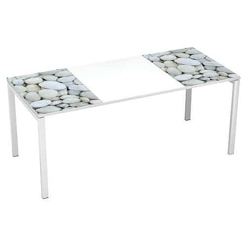 Kancelářský stůl Manutan Expert Easy Office, 180 x 80 x 75 cm, oblázky