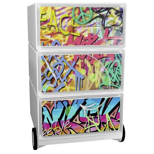 Mobilní kontejner Manutan Expert Easy Office, 4 zásuvky, 64,2 x 39 x 43,6 cm, freestyle