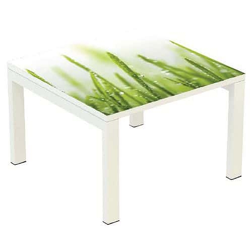 Konferenční stolek Manutan Expert Easy Office, 60 x 60 cm, příroda