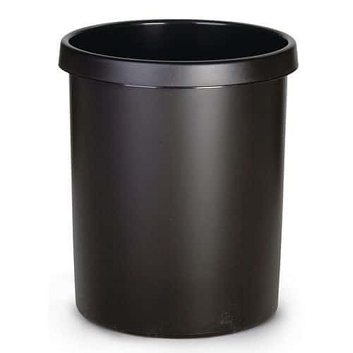 KULATÝ PLASTOVÝ ODPADKOVÝ KOŠ 30 L ČERNÝ