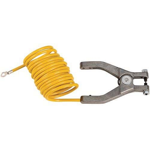Zemnící kabel se svorkou, izolovaný, 3 m