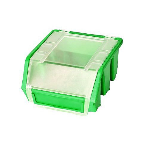 Plastový box Ergobox 1 Plus 7,5 x 11,6 x 11,2 cm, zelený