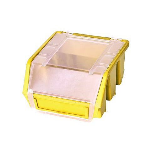 Plastový box Ergobox 1 Plus 7,5 x 11,6 x 11,2 cm, žlutý