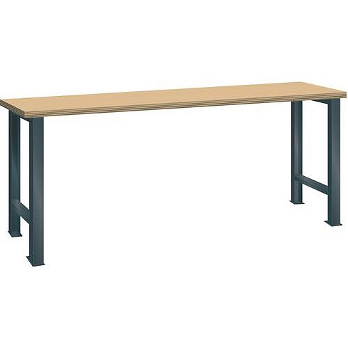 Dílenský pracovní stůl LISTA, 1500x700x890mm, černá