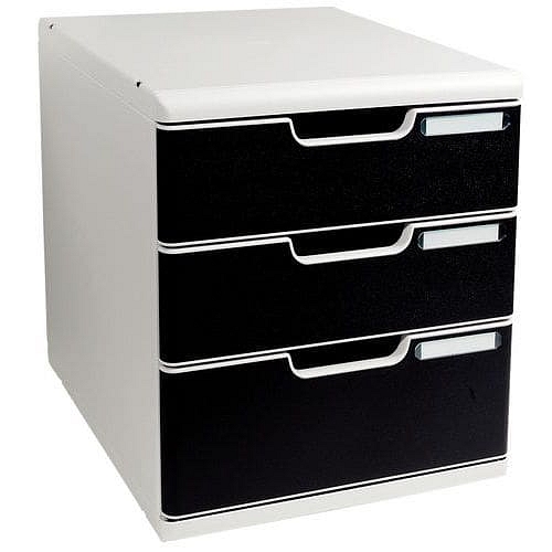 Zásuvkový modul Multiform, 3 zásuvky, černý