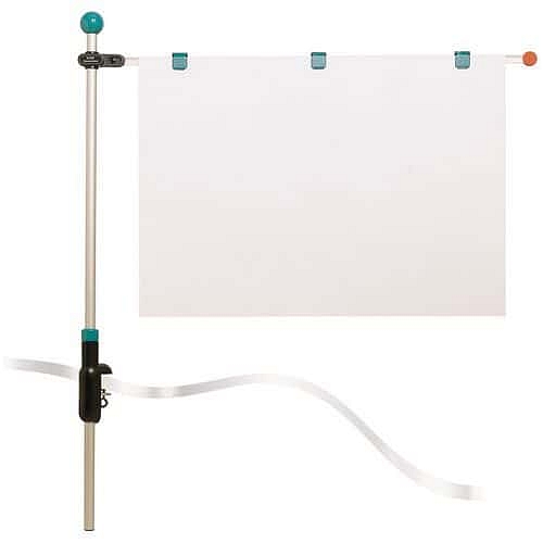 Prezentační systém Hebel – držák stolní plánů