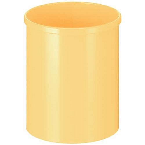 Kulatý koš na pap??r 15 l žlutý