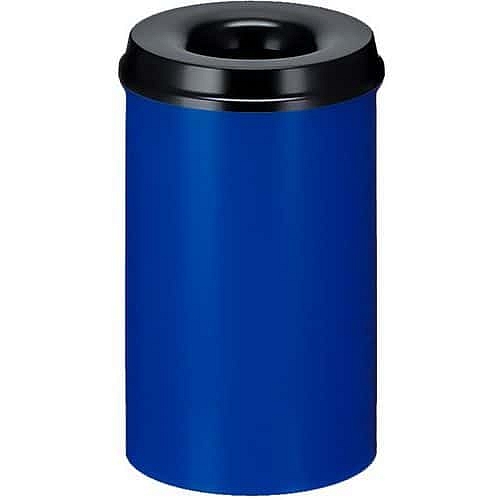 Ohnivzdorný odpadkový koš 20 l modrý/černý