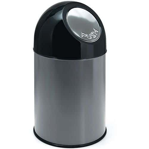 Odpadkový koš Bullet bez vložky 30 l kovově šedý