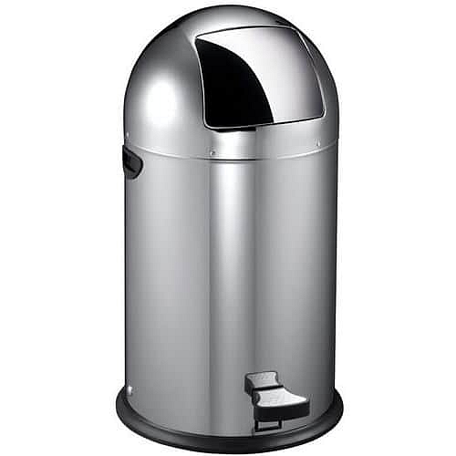 Odpadkový koš Kickcan 33 l z matné nerezové oceli