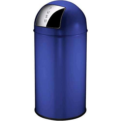 Odpadkový koš Push can 40 l modrý