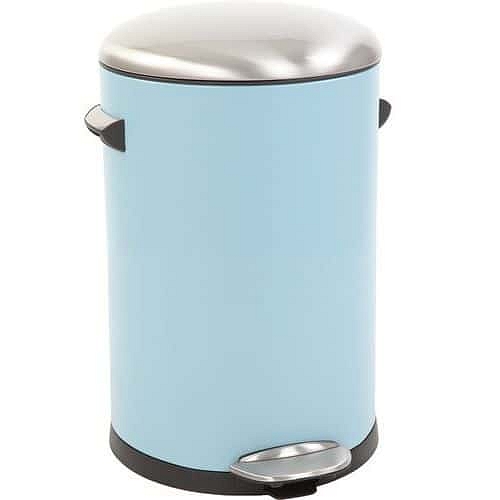 Odpadkový koš s nožním pedálem Belle Deluxe 12 l světle modrý – EKO