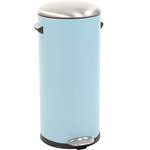 Odpadkový koš s nožním pedálem Belle Deluxe 30 l světle modrý – EKO