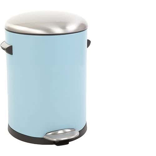 Odpadkový koš s nožním pedálem Belle Deluxe 5 l světle modrý – EKO