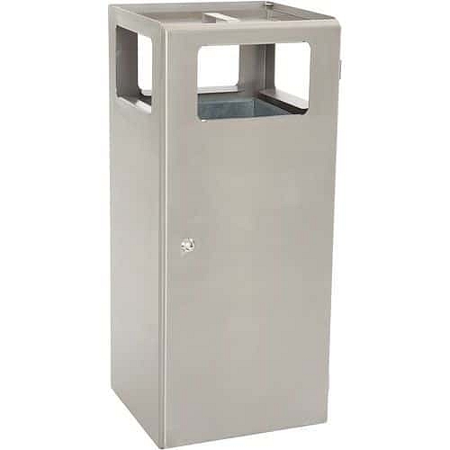 Robustní odpadkový koš s popelníkem z nerezové oceli