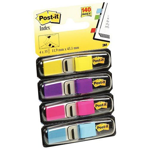 Bloček samolepicí Post-it, 4 x 35 ks, mix barev