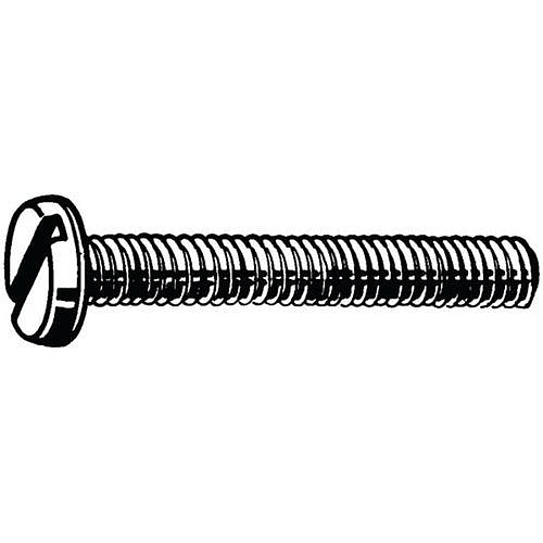 Šroub s nízkou válcovou hlavou s drážkou DIN 85 Plast Polyamid (nylon) 6.6 M4X8