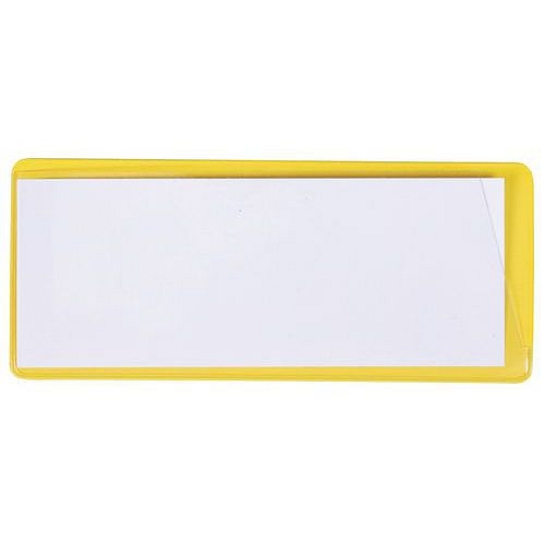 Informační štítky na regály Manutan Expert, magnetické, 100 ks, 140 x 60 mm