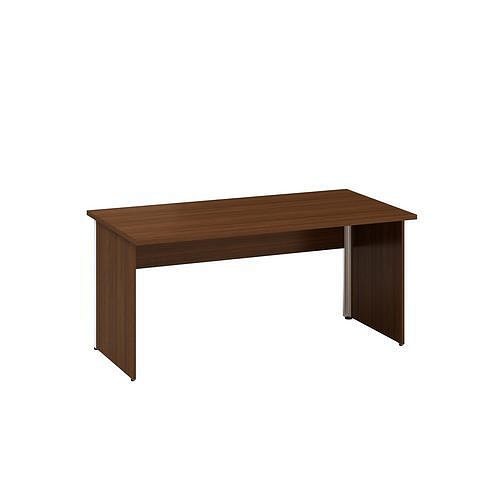 Kancelářský stůl Alfa 100, 160 x 80 x 73,5 cm, rovné provedení, dezén ořech