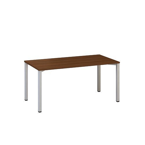 Kancelářský stůl Alfa 200, 160 x 80 x 74,2 cm, rovné provedení, dezén ořech