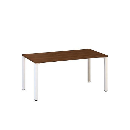 Kancelářský stůl Alfa 200, 160 x 80 x 74,2 cm, rovné provedení, dezén ořech, RAL9010