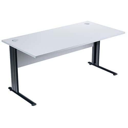 Kancelářský stůl Manutan Expert, 72 x 160 x 80 cm, světle šedá