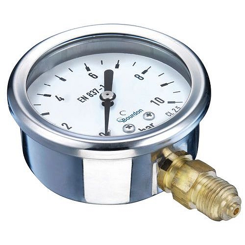 BOURDON tlakoměr glycerinový, průměr 63 mm, 10 bar
