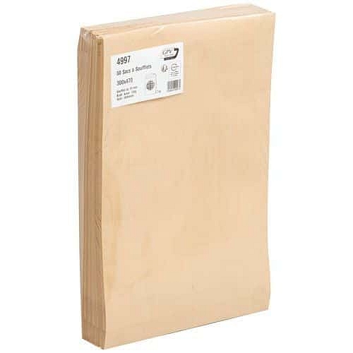 Zásilkové obálky z kraftového papíru, 50 ks, 47 x 30 x 75 cm