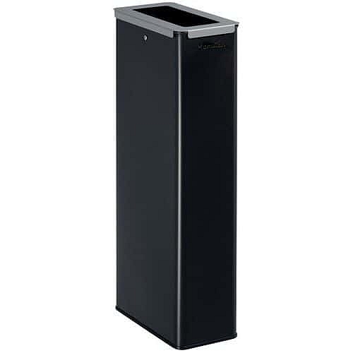 Kovový odpadkový koš Manutan Expert, 20 l, šedá