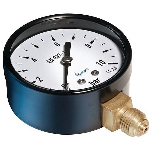 Manometr MAT – Bourdon, radiální, průměr 40 mm, tlak max. 10 barů