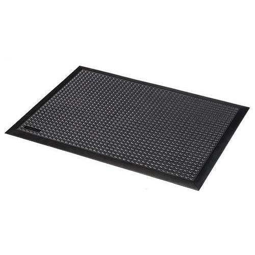 Protiúnavová rohož Skystep™ s bublinkovým povrchem, černá, 60 x 90 x 1,3 cm