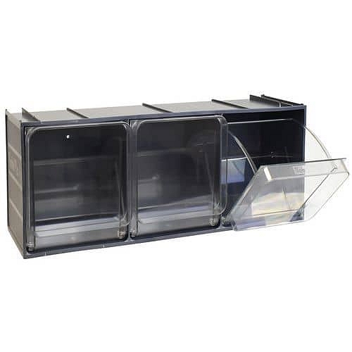 Zásuvkový box Crystal Box, výška 22 cm 3 zásuvky.