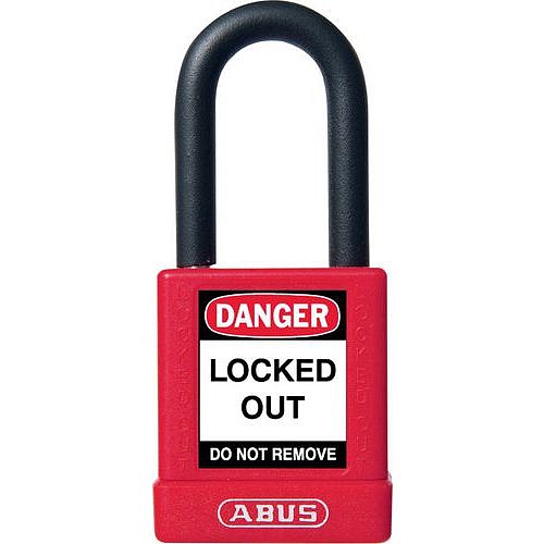 Nevodivé bezpečnostní visací zámky Abus 74/40HB38 KD, rozdílný klíč, červený
